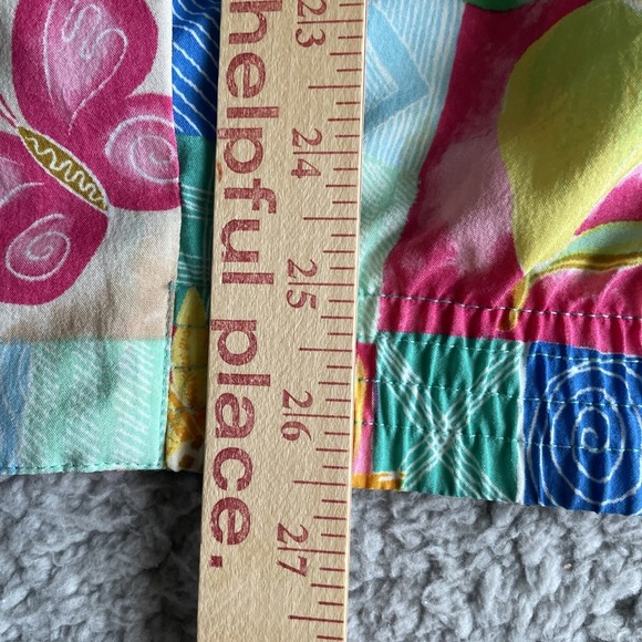 Vintage KORET Francisca Windbreaker Jacket Womens XL Floral Full‎ zip Colorful - Picture 12 of 16